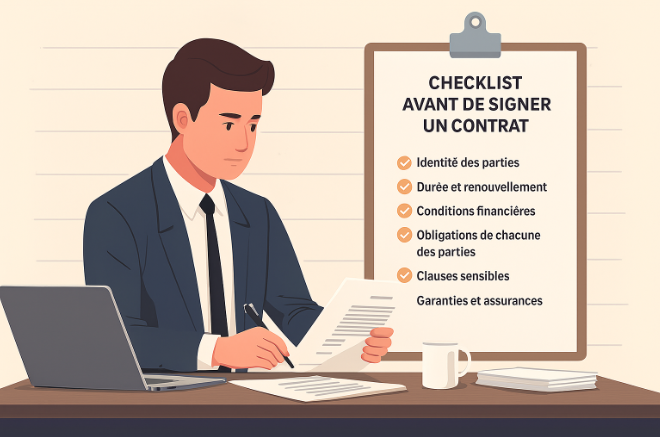 Checklist contrat professionnel